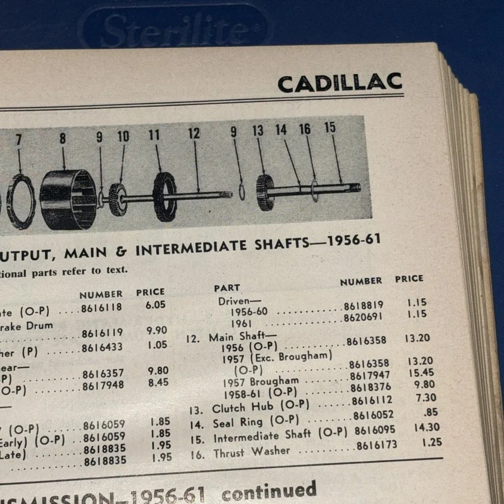 Motor's Flat Rate & Parts Manual 1961 33rd Ed Original Auto Shop Guide
